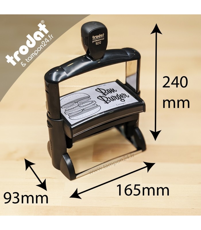 Cachet personnalisé avec logo pour imprimer un logo sur carton