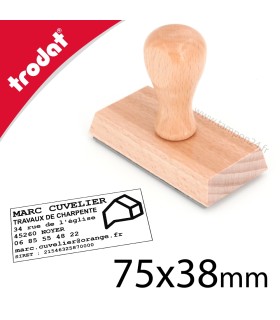Personnalisez votre cachet en bois en ligne