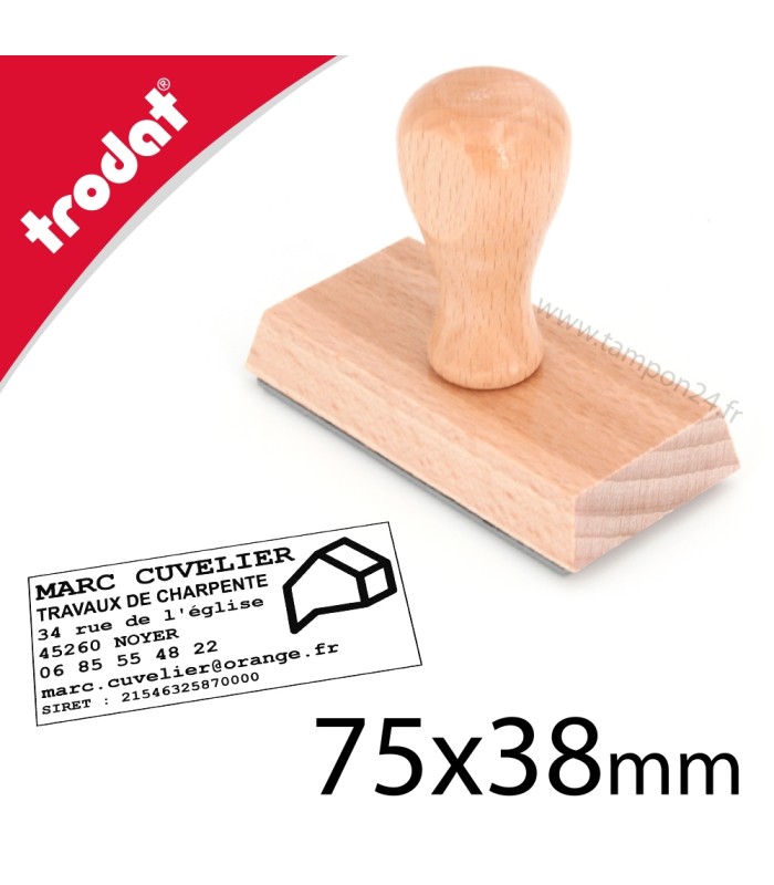 Personnalisez votre cachet en bois en ligne