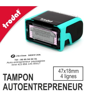 Tampon autoentreprise personnalisable