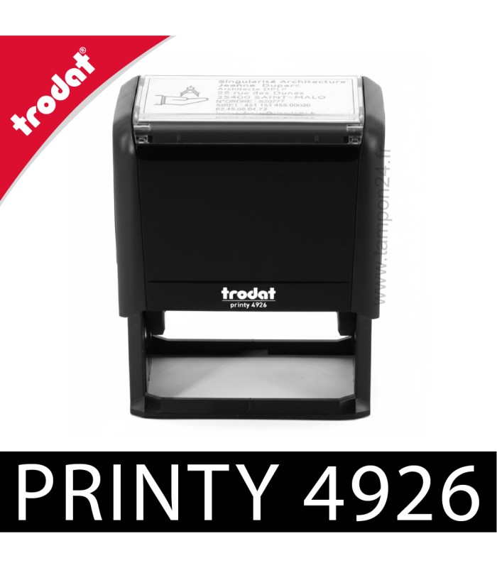 Face avant du tampon automatique Trodat Printy 4926