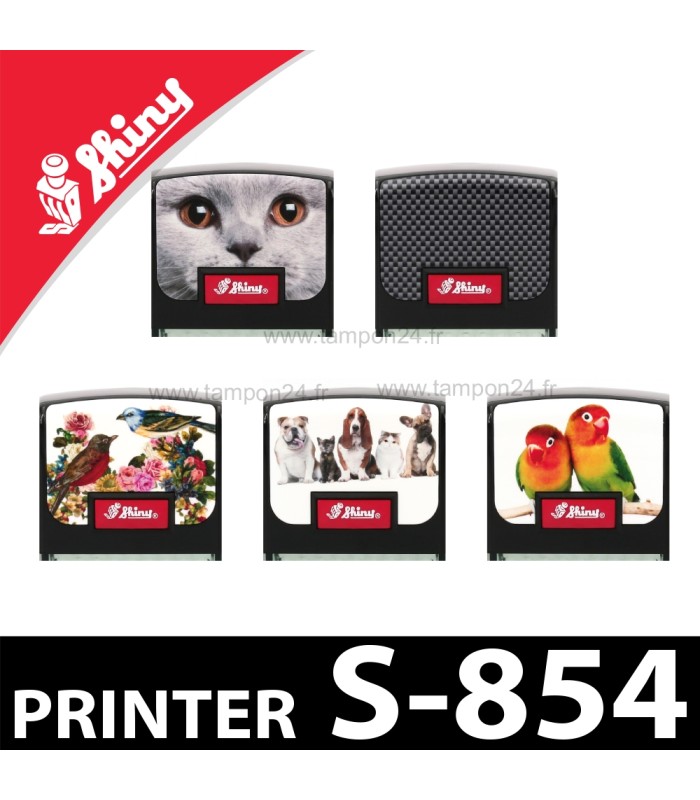 Choisissez une façade déco pour votre tampon Shiny Printer S-854
