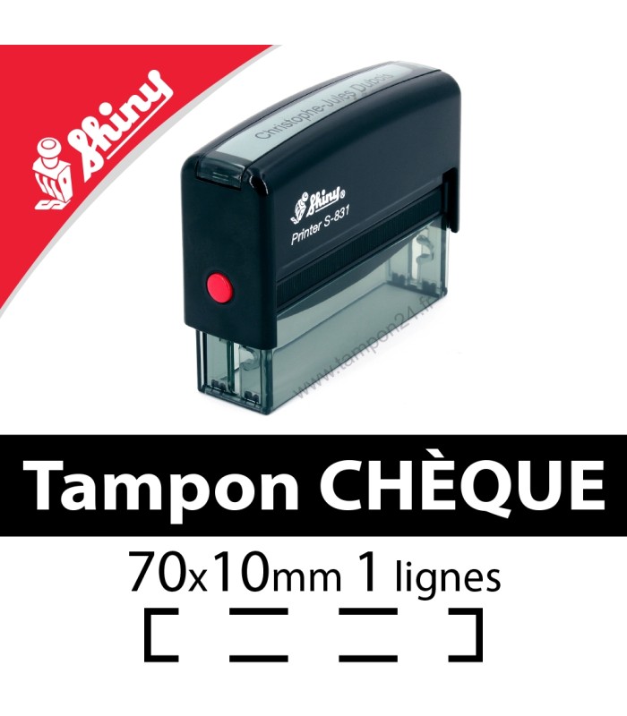Tampon encreur ordre de chèque
