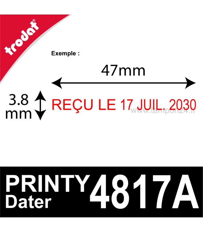 Tampon dateur multiformules Trodat Printy Dater 4817A