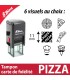 Timbre avec motif pour pizzeria pour cartes fidélité