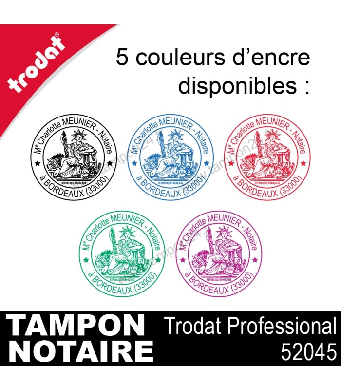 Tampon Marianne pour Notaire