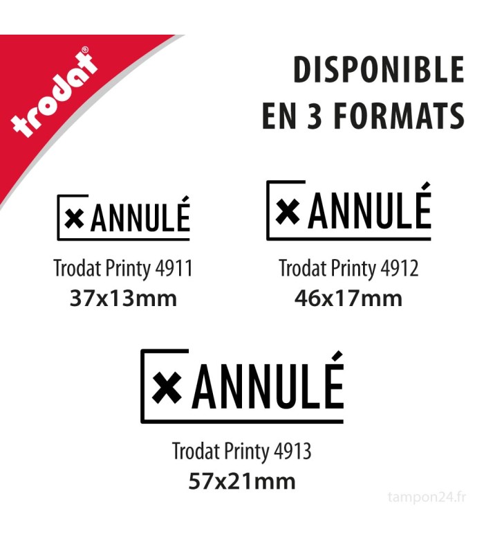 Timbre Trodat mention ANNULÉ