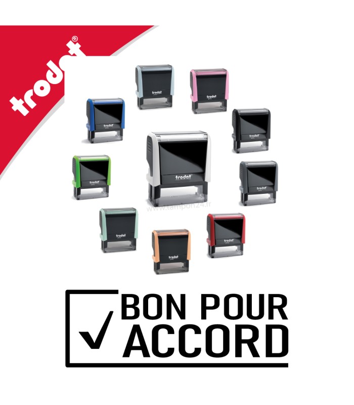 Tampon BON POUR ACCORD Trodat