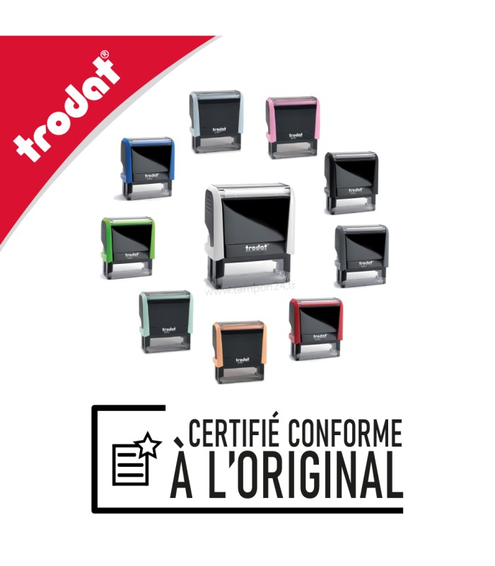 Cachet avec formule CERTIFIÉ CONFORME À L'ORIGINAL
