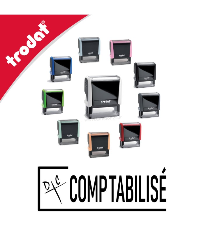 Cachet mention COMPTABILISÉ pour expert comptable
