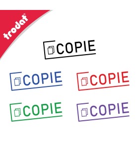 Cachet encreur COPIE, pour indiquer que ce document n'est pas un original