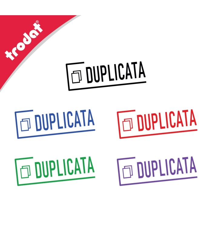 Cachet DUPLICATA pour indiquer sur vos documents que c'est une copie