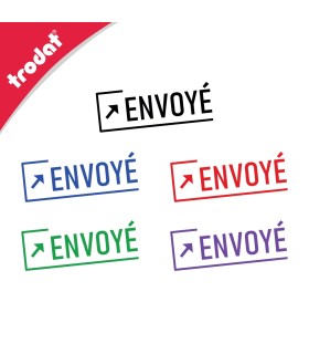 Timbre encreur ENVOYÉ, pour indiquer sur vos documents qu'il ont bien été expédiés