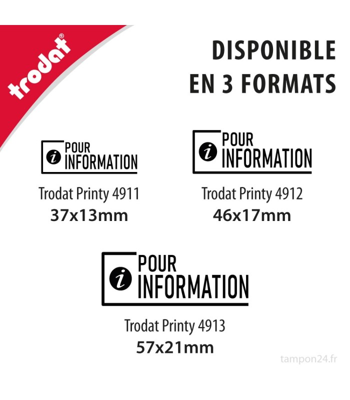 Tampon encreur POUR INFORMATION