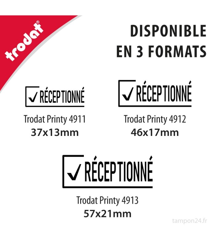 Tampon RÉCEPTIONNÉ pour la réception de marchandises