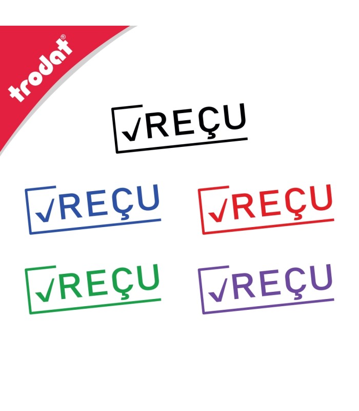 Cachet Trodat automatique avec formule : REÇU