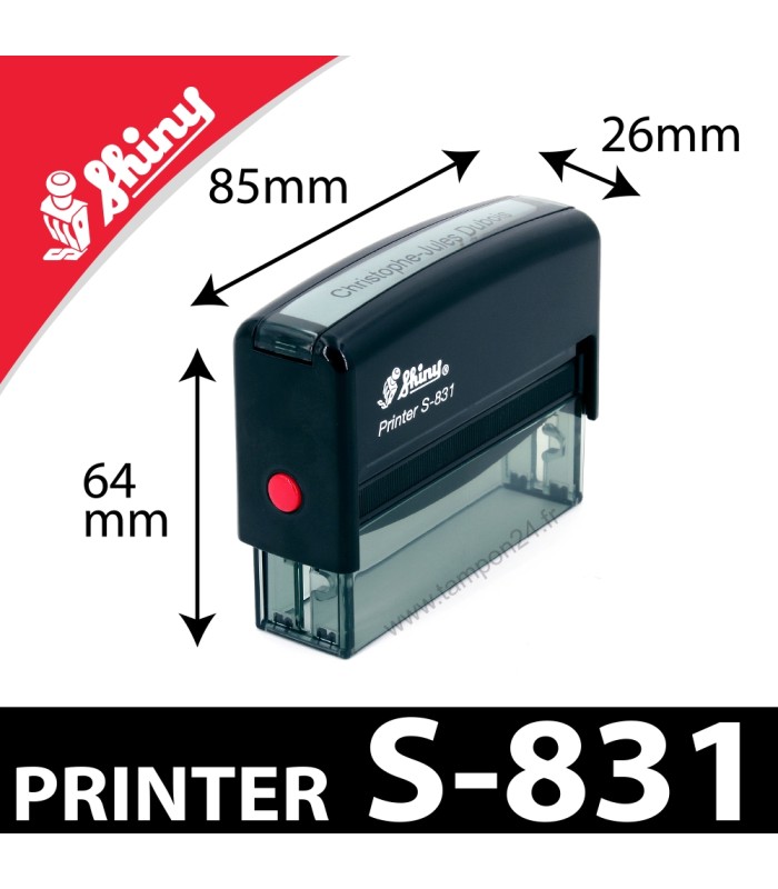 Timbre automatique personnalisé Printer S-831 de Shiny