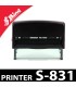 Shiny Printer S831 est un tampon d'une ligne de texte