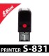 Tampon Shiny S831 Printer vue de côté
