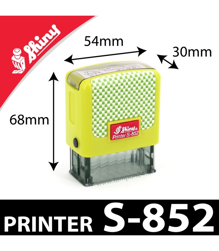 Dimensions du boitier du Shiny Printer S-852