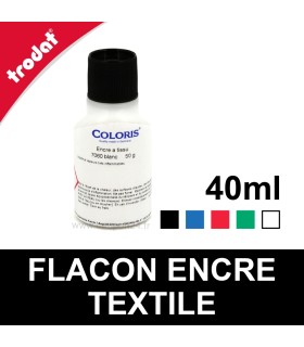 Encre blanche à tampon pour textiles et tissus