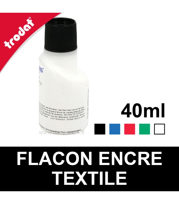 Encre pour vêtements, masques et tissus foncés