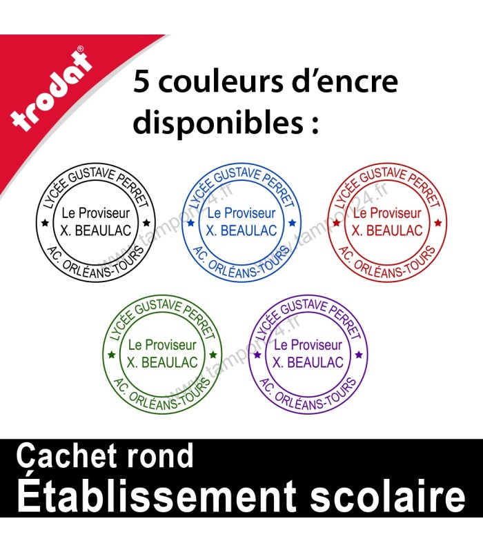 Cachets officiels pour Collèges et Lycées