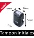 Vos initiales sur un tampon 
