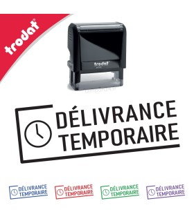 Tampon encreur DÉLIVRANCE TEMPORAIRE