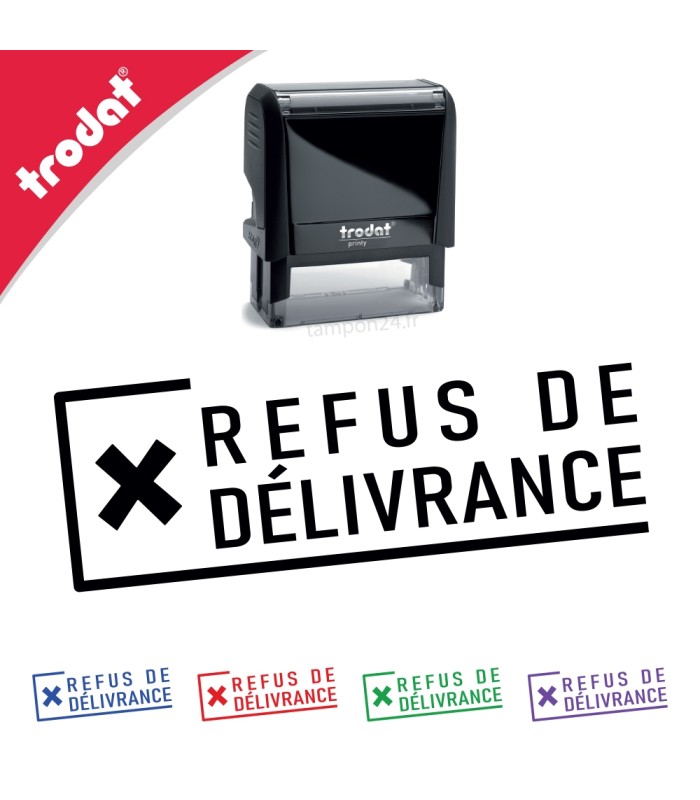 Tampon encreur REFUS DE DÉLIVRANCE