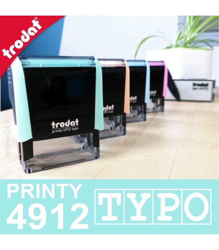 Timbre typo pastel sur 3-4 lignes