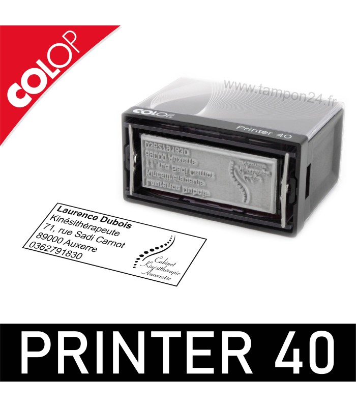Colop Printer 40 personnalisé avec logo