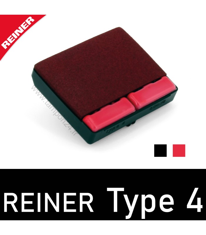 Recharge d'encre Reiner Type 4 avec coussins encreurs