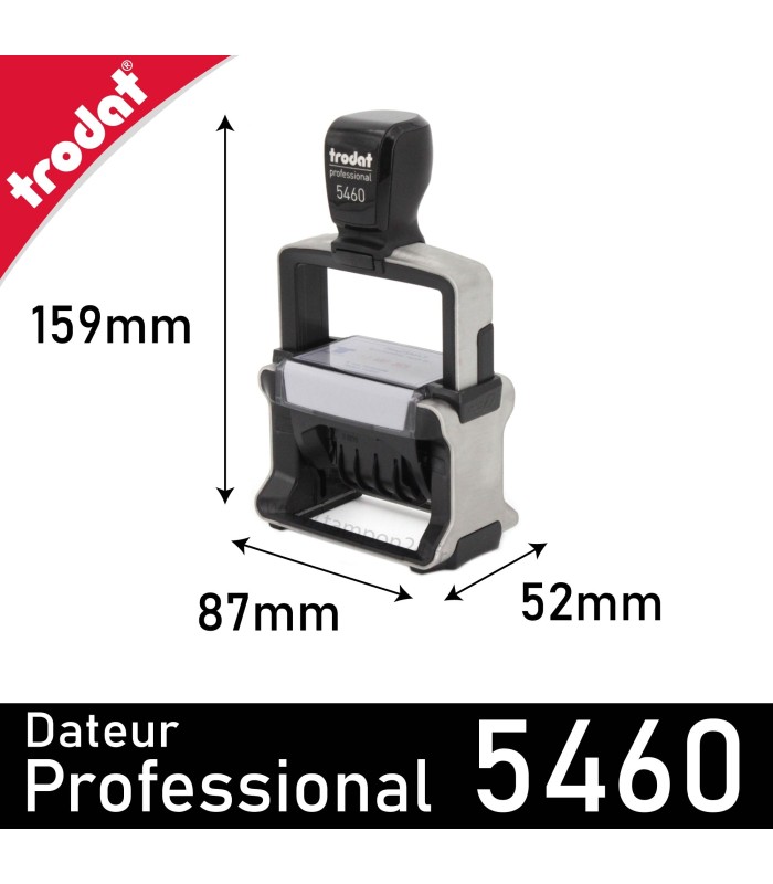 Dimensions du dateur Trodat Professional 5460