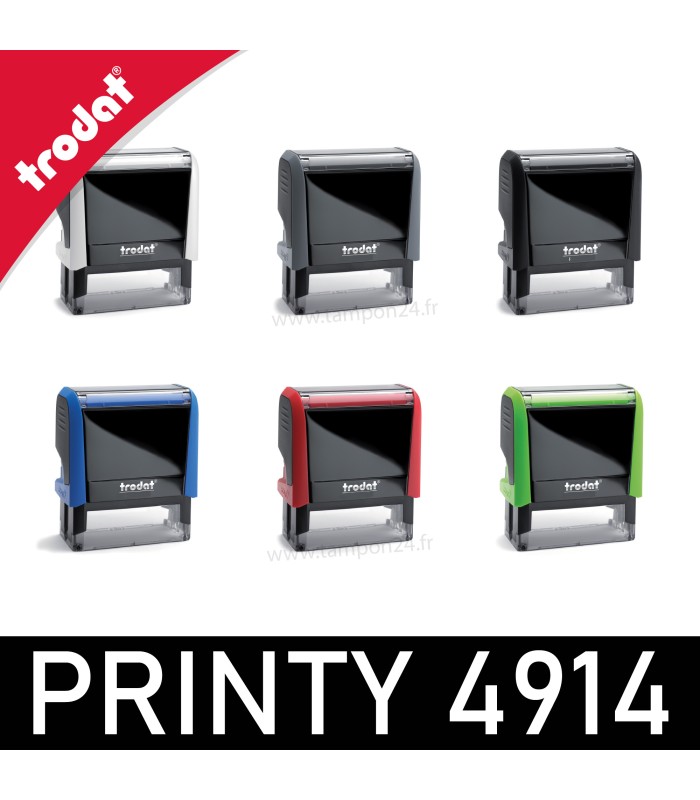 Le tampon 4914 est disponible en 10 couleurs de boitier