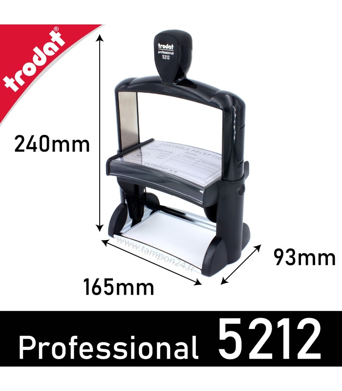 Taille de la personnalisation 116x70mm Trodat Professional 5212