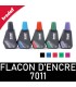Flacon d'encre à réencrer Trodat  - Noir, Bleu, Rouge, Vert, Violet