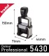 Dimensions de la monture du dateur 5430 de Trodat
