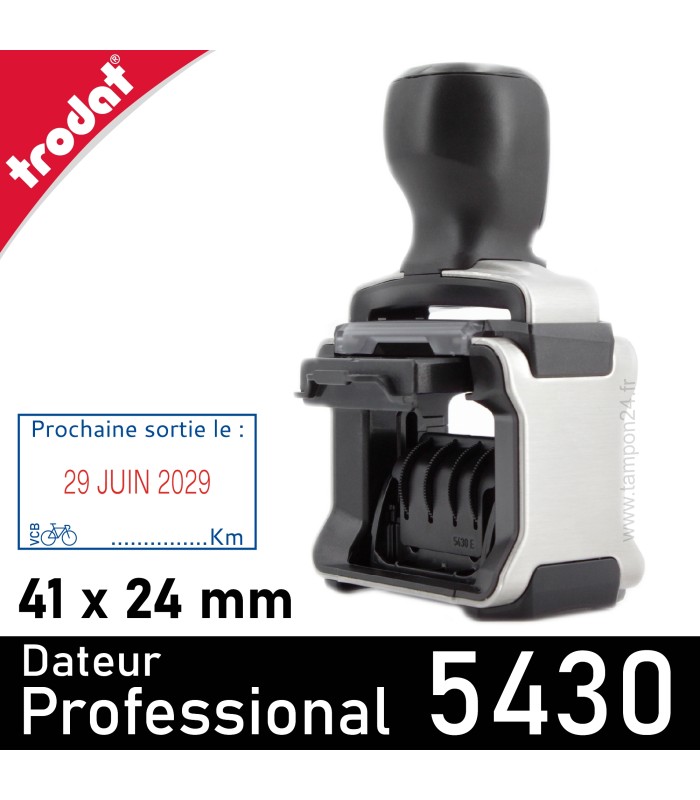 Trodat Professional 5430 disponible en plusieurs couleurs d'encrage