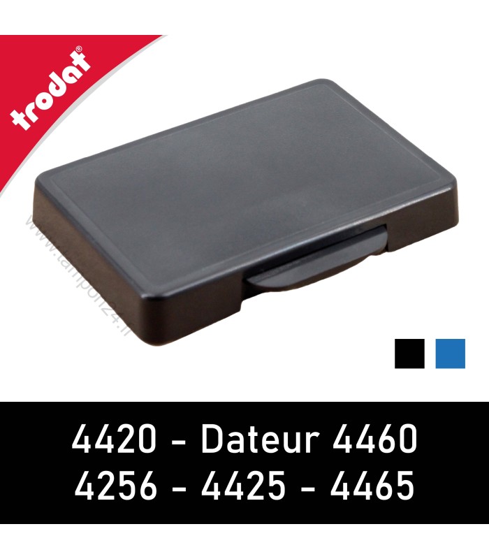 Pad d'encre 6/8746 disponible en coloris noir ou bleu