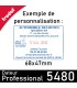 Exemple de personnalisation du Trodat Professional 5480