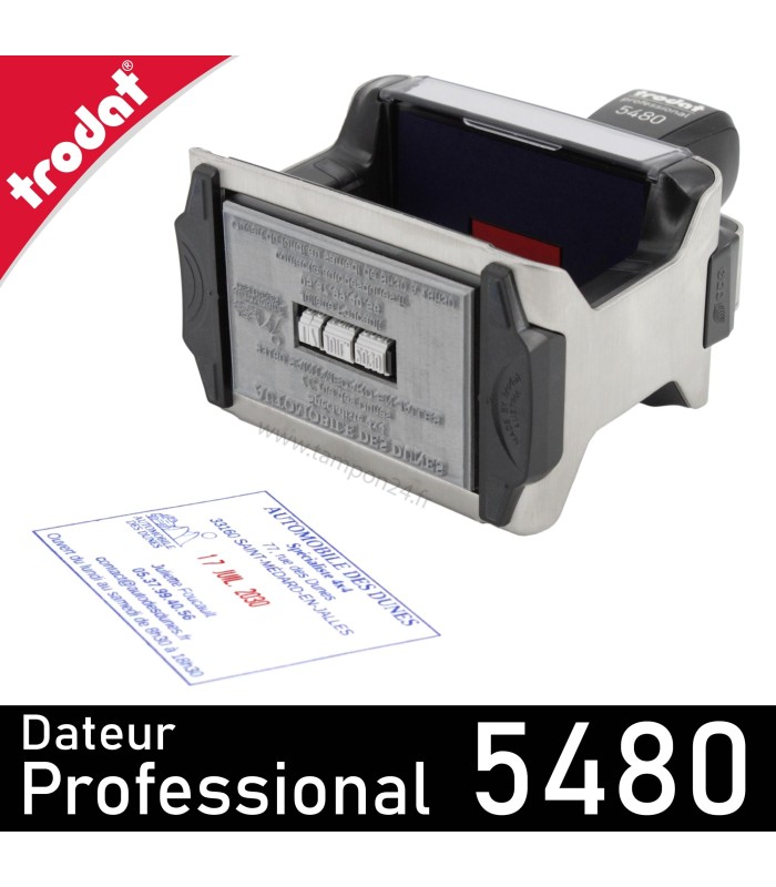 Trodat 5480 dateur avec personnalisation et gravure haute définition