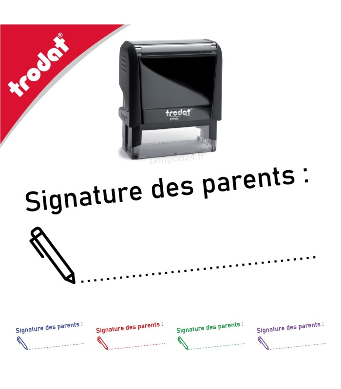 Tampon encreur SIGNATURE DES PARENTS