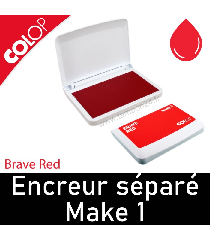 Brave Red : Couleur rouge légèrement plus foncée que l’encre rouge classique