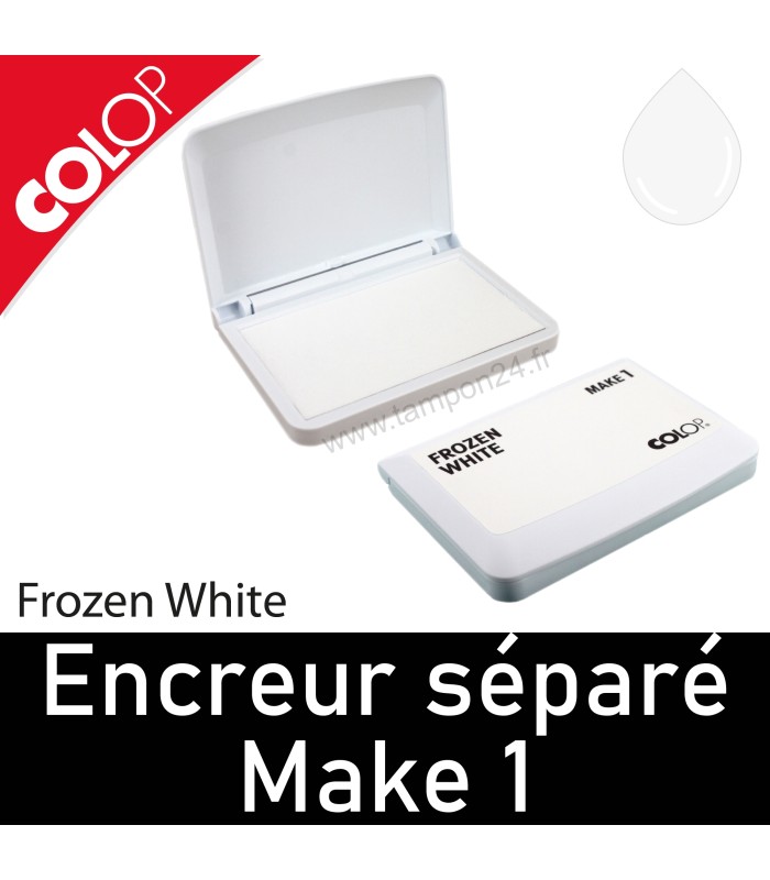 Frozen White : Pad d’encre de couleur blanche