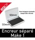 	Dimensions maximums du tampon bois : est de 80x40mm pour l'encrier Make 1