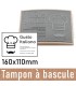 Imprimez facilement vos sacs en papier ou vos cartons avec ce tampon à bascule