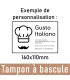 Exemple de personnalisation de 16x11 centimètres