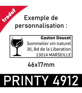 Tampon personnalisable en ligne Trodat Printy 4912