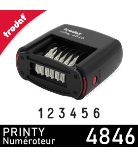 6 bandes de chiffres réglables du Trodat 4846